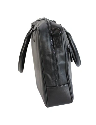 PORTE ORDINATEUR / SAC BUISINESS CUIR NOIR RAYNURE AZZARO