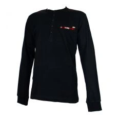 ENSEMBLE D'INTERIEUR WORKYBOY PANTALON CARREAUX ROUGE ET T-SHIRT MANCHES LONGUES NOIR - DIESEL
