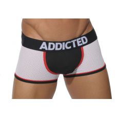 BOXER  BLANC NOIR EN MESH AD192 ADDICTED