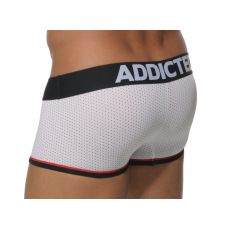 BOXER  BLANC NOIR EN MESH AD192 ADDICTED