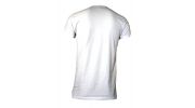 T-SHIRT BLANC COL RONG LOGO ARMANI ARGENTE - EMPORIO ARMANI