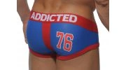 SLIP BLEU ROYAL RACING STRAPE 76 EN MESH AVEC PUSH UP AD272 ADDICTED