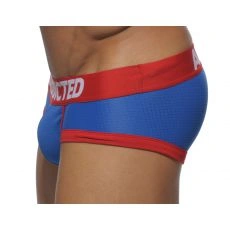 SLIP BLEU ROYAL RACING STRAPE 76 EN MESH AVEC PUSH UP AD272 ADDICTED