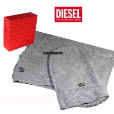 DIESEL – COFFRET CACHEMIR ECHARPE ET BONNET GRIS - CREIS