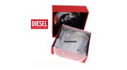 DIESEL – COFFRET CACHEMIR ECHARPE ET BONNET GRIS - CREIS