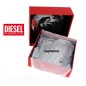 DIESEL – COFFRET CACHEMIR ECHARPE ET BONNET GRIS - CREIS
