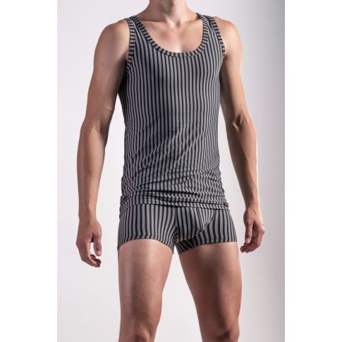 DEBARDEUR GRIS  A RAYURES - RED1469 OLYMPIA - OLAF BENZ