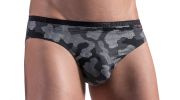 SLIP CAMOUFLAGE GRIS - RED1467 BIKINIBRIEF - OLAF BENZ