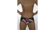 ES 167 SLIP SQUARES (MODAL) ROUGE/NAVY