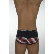 ES 167 SLIP SQUARES (MODAL) ROUGE / NAVY