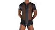 TSHIRT AVEC ZIP HYPERION NOIR R SHIRT - BODYART