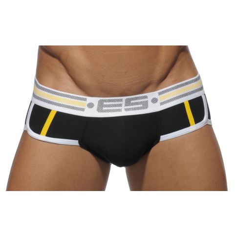 ES - UN063 SLIP SPORT NOIR AVEC PUSH UP