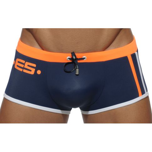 BOXER DE BAIN 1555 EUROPE NAVY / ORANGE - ES COLLECTION