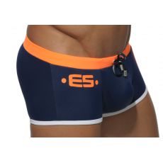 BOXER DE BAIN 1555 EUROPE NAVY / ORANGE - ES COLLECTION