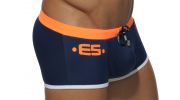 BOXER DE BAIN 1555 EUROPE NAVY / ORANGE - ES COLLECTION