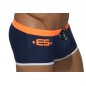BOXER DE BAIN 1555 EUROPE NAVY / ORANGE - ES COLLECTION