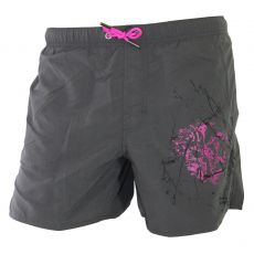 SHORT DE BAIN MEDIUM NOIR BANDE LOGOTE - ARMANI