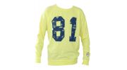 SWEAT D ETE JAUNE  COL ROND LS ROUND - GUESS