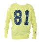 SWEAT D ETE JAUNE  COL ROND LS ROUND - GUESS