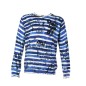 PULL OVER JERS RAYAS BLEU - DESIGUAL