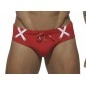 SLIP DE BAIN ROUGE FEDERATION CROSS 1524 – ES COLLECTION