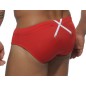 SLIP DE BAIN ROUGE FEDERATION CROSS 1524 – ES COLLECTION