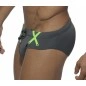 SLIP DE BAIN GRIS FEDERATION CROSS 1524 – ES COLLECTION