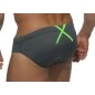 SLIP DE BAIN GRIS FEDERATION CROSS 1524 – ES COLLECTION