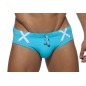 SLIP DE BAIN TURQUOISE FEDERATION CROSS 1524 – ES COLLECTION