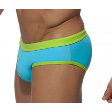 SLIP DE BAIN  TURQUOISE  BASIC SPORTIVE ADS027 - ADDICTED