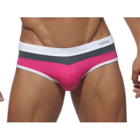 SLIP DE BAIN  FUSHIA STYLISH 3 COLOR ADS028 - ADDICTED