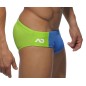 SLIP DE BAIN  BI COLOR BLEU/VERT ANIS  POOL ADS032 - ADDICTED