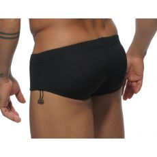 SLIP DE BAIN  NOIR AJUSTABLE SIDE MESH ADS038 - ADDICTED