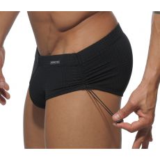SLIP DE BAIN  NOIR AJUSTABLE SIDE MESH ADS038 - ADDICTED