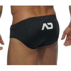 SLIP DE BAIN  NOIR ZIP ADS034 - ADDICTED