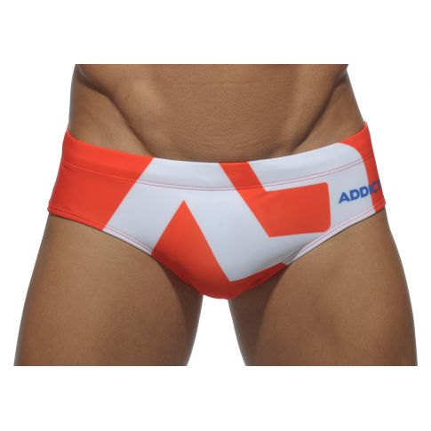 SLIP DE BAIN  ORANGE AD LOGO ADS045 - ADDICTED