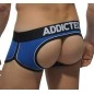 BOXER BLEU ROYAL BOTTOMLESS JOCK DOUBLE PIPING - AD306  ADDICTED