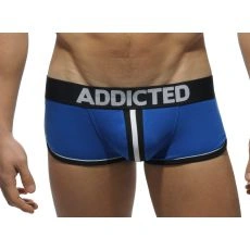 BOXER BLEU ROYAL BOTTOMLESS JOCK DOUBLE PIPING - AD306  ADDICTED