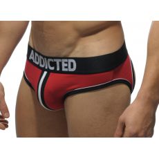 SLIP ROUGE BOTTOMLESS JOCK DOUBLE PIPING - AD305  ADDICTED