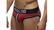 SLIP ROUGE BOTTOMLESS JOCK DOUBLE PIPING - AD305  ADDICTED