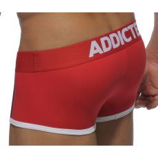 BOXER ROUGE CONTRAST RACING STRIPE AD291 - ADDICTED