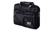 GRANDE BESACE / SAC ORDINATEUR FIGARO NOIR REFENTE DE CUIR FI6502 - TED LAPIDUS