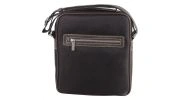 PETITE BESACE ALCAZAR MARRON CORDURA ET CUIR DE VACHETTE - TED LAPIDUS