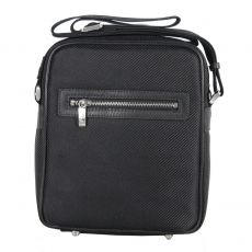 PETITE BESACE ALCAZAR NOIR CORDURA ET CUIR DE VACHETTE - TED LAPIDUS