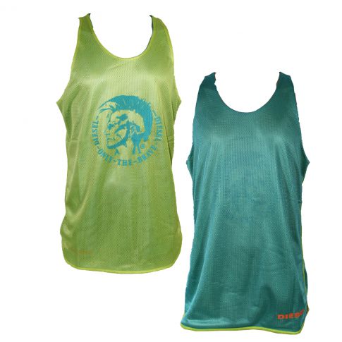 DEBARDEUR VERT ANIS SPORT MESH REVERSIBLE - DIESEL