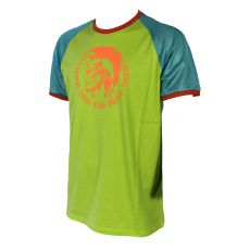 T-SHIRT DE SPORT VERT ANIS COTON/MESH - DIESEL