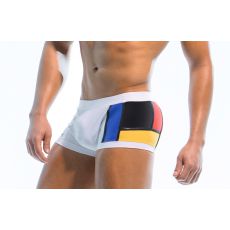 MAILLOT DE BAIN BLANC MONDRIAN BRAZIL CUT - MODUS VIVENDI