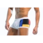 BOXER DE BAIN BLANC MONDRIAN BRAZIL CUT - MODUS VIVENDI