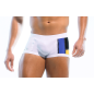 BOXER DE BAIN BLANC MONDRIAN BRAZIL CUT - MODUS VIVENDI