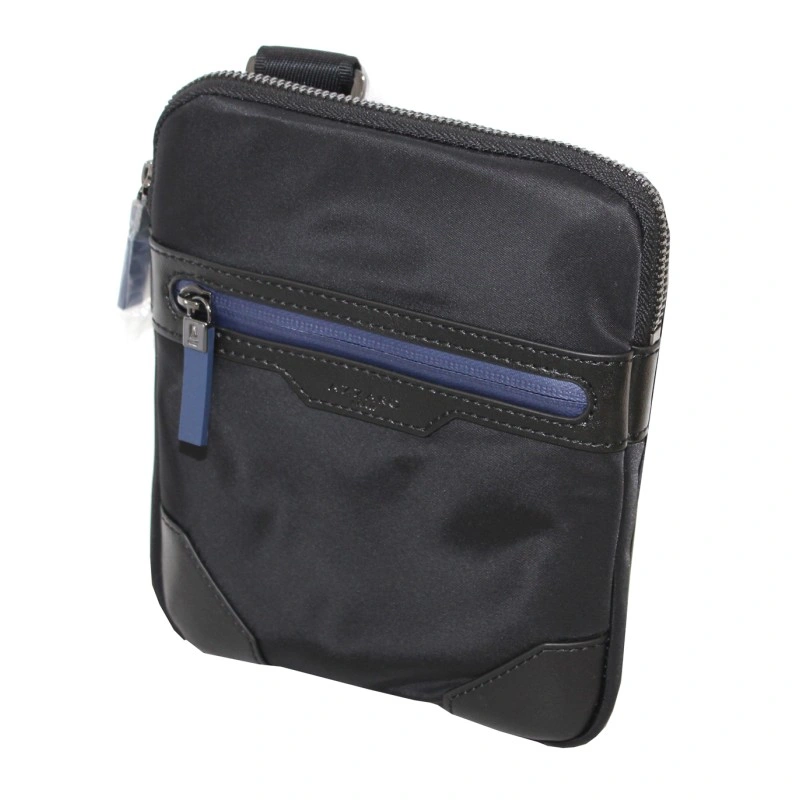 PETITE BESACE PORTE CROISE NOIR EXTRA PLATE  TAILLE S - GAMME SPORT - AZZARO